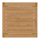 Modway Furniture Carlsbad 6-Piece Teak Wood Outdoor Patio Outdoor Patio Set XRXT Natural Navy EEI-5836-NAT-NAV
