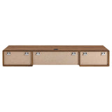 Modway Furniture Transmit 60" Wall Mount Wood Office Desk XRXT Walnut White EEI-5864-WAL-WHI