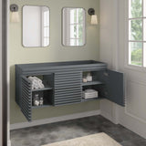 Modway Furniture Render 48" Wall-Mount Bathroom Vanity Cabinet XRXT Gray EEI-5867-GRY