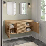 Modway Furniture Render 48" Wall-Mount Bathroom Vanity Cabinet XRXT Oak EEI-5867-OAK