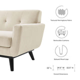 Modway Furniture Engage Herringbone Fabric Armchair XRXT Beige EEI-5868-BEI
