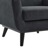 Modway Furniture Engage Herringbone Fabric Armchair XRXT Charcoal EEI-5868-CHA