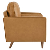 Modway Furniture Valour Leather Armchair XRXT Tan EEI-5869-TAN