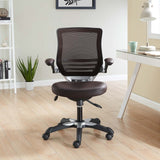 Edge Vinyl Office Chair Brown EEI-595-BRN