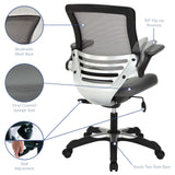Edge Vinyl Office Chair Gray EEI-595-GRY