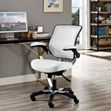 Edge Vinyl Office Chair White EEI-595-WHI