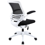 Edge White Base Office Chair Black EEI-596-BLK