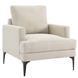 Modway Furniture Evermore Upholstered Fabric Armchair 0423 Beige EEI-6003-BEI