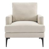 Modway Furniture Evermore Upholstered Fabric Armchair 0423 Beige EEI-6003-BEI