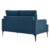 Modway Furniture Evermore Upholstered Fabric Loveseat 0423 Azure EEI-6006-AZU