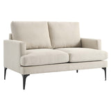 Modway Furniture Evermore Upholstered Fabric Loveseat 0423 Beige EEI-6006-BEI