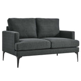 Modway Furniture Evermore Upholstered Fabric Loveseat 0423 Gray EEI-6006-DOR