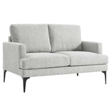 Modway Furniture Evermore Upholstered Fabric Loveseat 0423 Light Gray EEI-6006-LGR