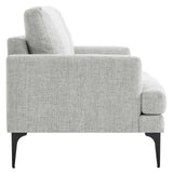 Modway Furniture Evermore Upholstered Fabric Loveseat 0423 Light Gray EEI-6006-LGR