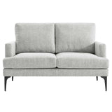 Modway Furniture Evermore Upholstered Fabric Loveseat 0423 Light Gray EEI-6006-LGR