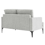 Modway Furniture Evermore Upholstered Fabric Loveseat 0423 Light Gray EEI-6006-LGR