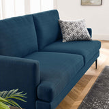 Modway Furniture Evermore Upholstered Fabric Sofa 0423 Azure EEI-6009-AZU