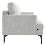 Modway Furniture Evermore Upholstered Fabric Sofa 0423 Light Gray EEI-6009-LGR