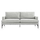 Modway Furniture Evermore Upholstered Fabric Sofa 0423 Light Gray EEI-6009-LGR