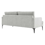 Modway Furniture Evermore Upholstered Fabric Sofa 0423 Light Gray EEI-6009-LGR