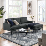 Modway Furniture Evermore Right-Facing Upholstered Fabric Sectional Sofa 0423 Gray EEI-6012-DOR