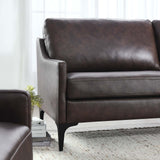 Modway Furniture Corland Leather Sofa XRXT Brown EEI-6018-BRN