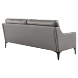 Modway Furniture Corland Leather Sofa XRXT Gray EEI-6018-GRY