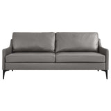 Modway Furniture Corland Leather Sofa XRXT Gray EEI-6018-GRY