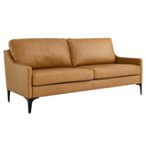 Modway Furniture Corland Leather Sofa XRXT Tan EEI-6018-TAN