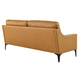 Modway Furniture Corland Leather Sofa XRXT Tan EEI-6018-TAN