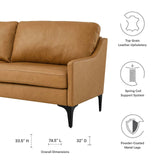 Modway Furniture Corland Leather Sofa XRXT Tan EEI-6018-TAN