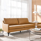 Modway Furniture Corland Leather Sofa XRXT Tan EEI-6018-TAN