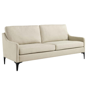 Modway Furniture Corland Upholstered Fabric Sofa XRXT Beige EEI-6019-BEI