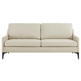 Modway Furniture Corland Upholstered Fabric Sofa XRXT Beige EEI-6019-BEI