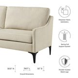 Modway Furniture Corland Upholstered Fabric Sofa XRXT Beige EEI-6019-BEI