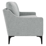 Modway Furniture Corland Upholstered Fabric Sofa XRXT Light Gray EEI-6019-LGR