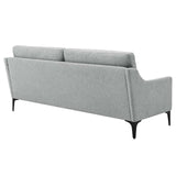 Modway Furniture Corland Upholstered Fabric Sofa XRXT Light Gray EEI-6019-LGR