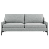 Modway Furniture Corland Upholstered Fabric Sofa XRXT Light Gray EEI-6019-LGR