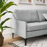 Modway Furniture Corland Upholstered Fabric Sofa XRXT Light Gray EEI-6019-LGR