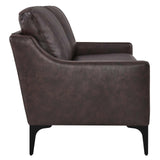 Modway Furniture Corland Leather Loveseat XRXT Brown EEI-6020-BRN