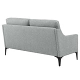 Modway Furniture Corland Upholstered Fabric Loveseat XRXT Light Gray EEI-6021-LGR