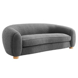 Abundant Boucle Upholstered Fabric Sofa Gray EEI-6024-GRY