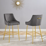 Discern Bar Stools - Set of 2 Gray EEI-6037-GRY