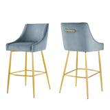 Discern Bar Stools - Set of 2 Light Blue EEI-6037-LBU