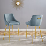 Discern Bar Stools - Set of 2 Light Blue EEI-6037-LBU