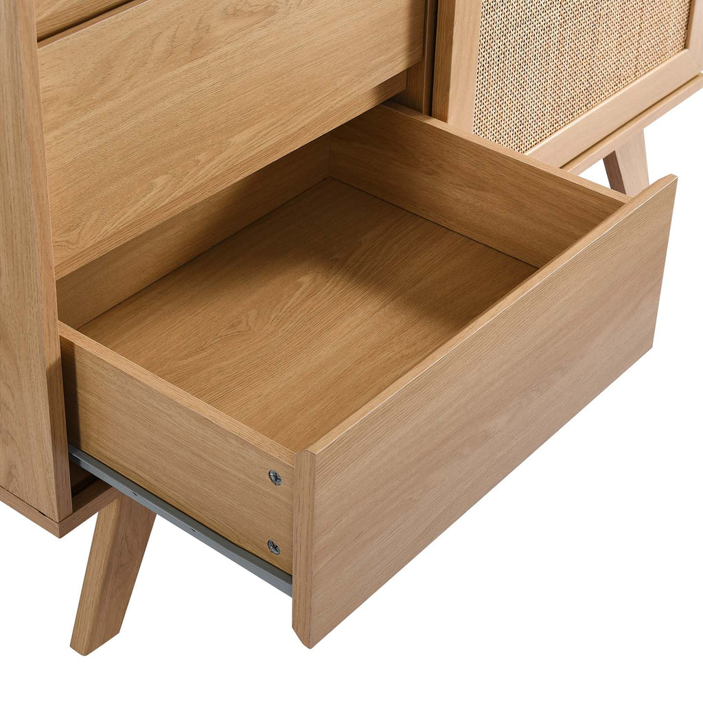 Modway Soma 3-Drawer Dresser in Walnut, 31 x 18.5 x 30