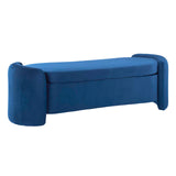 Modway Furniture Nebula Upholstered Performance Velvet Bench XRXT Midnight Blue EEI-6054-MID