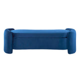 Modway Furniture Nebula Upholstered Performance Velvet Bench XRXT Midnight Blue EEI-6054-MID