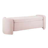 Modway Furniture Nebula Upholstered Performance Velvet Bench XRXT Pink EEI-6054-PNK