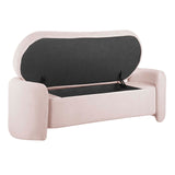 Modway Furniture Nebula Upholstered Performance Velvet Bench XRXT Pink EEI-6054-PNK